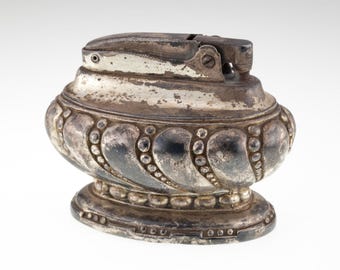 Vintage versilbertes Ronson ""Crown"" Tischfeuerzeug."