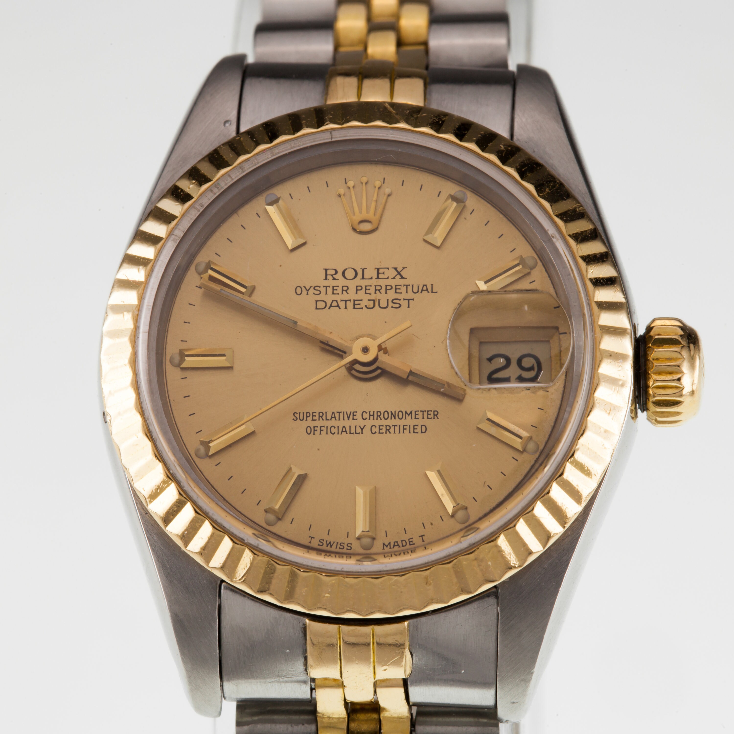 Lady datejust two tone hotsell