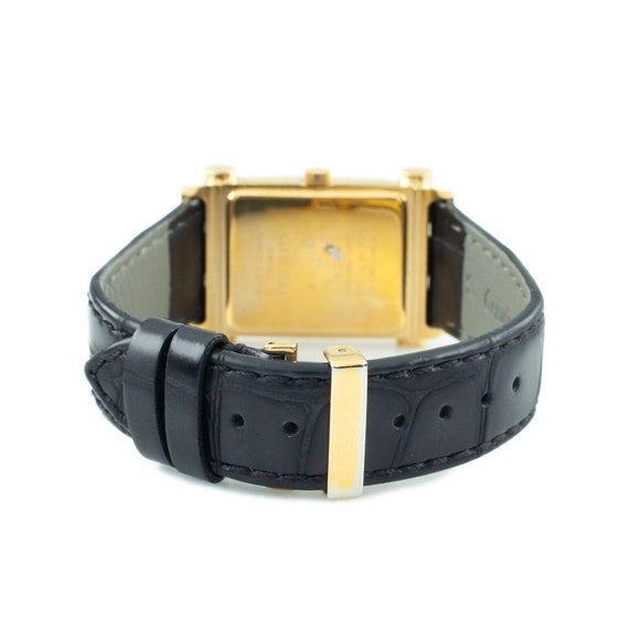 GRUEN ゴールド クォーツ時計 Gruen 金メッキ クォーツ腕時計（レザーバンド付き）「The Polo