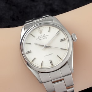 Vintage 1979 Rolex Stainless Steel Automatic Men's Oyster Perpetual Air King Watch, Ref. 5500