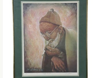 Glückliche Gedanken von Antony Sidoni 1982 signierte limitierte Auflage # 1/450 Lithographie