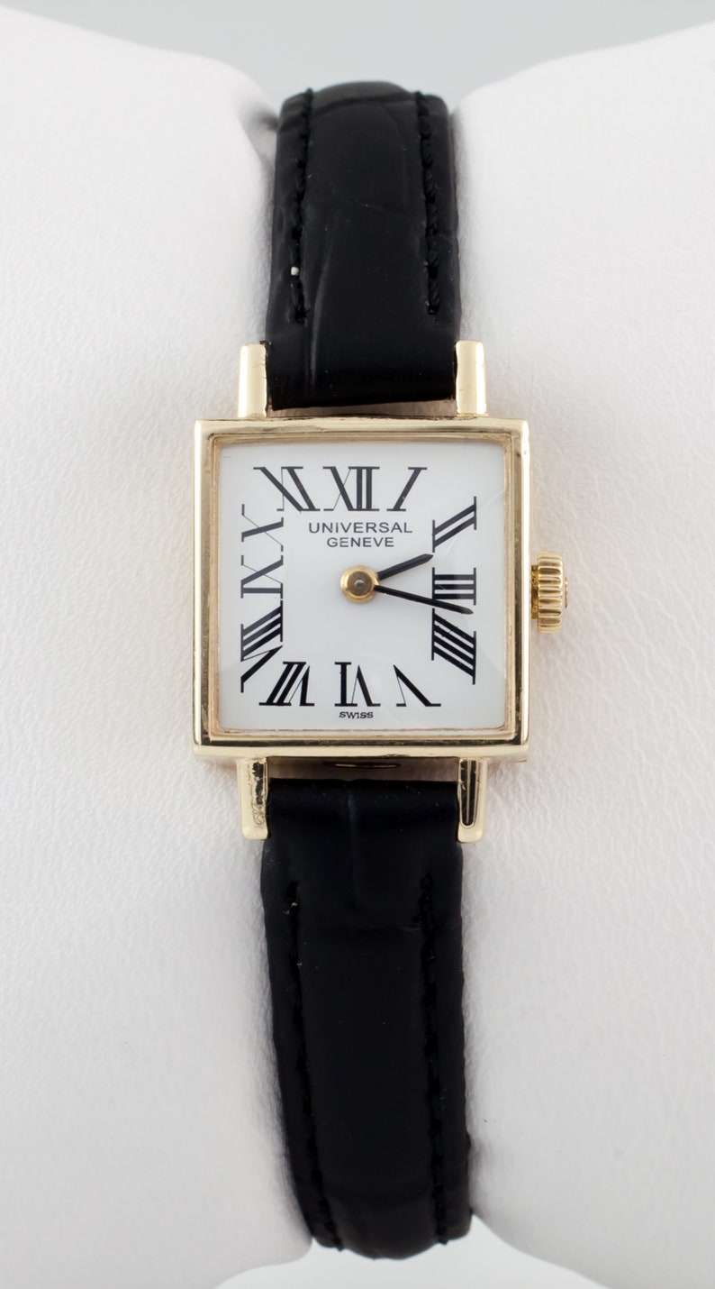 Vintage Universal Geneve 14k Gold Women's Dress Watch W/ Etsy