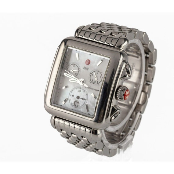 Michele Stainless Steel Quartz Chronograph Watch MW06A00A0025