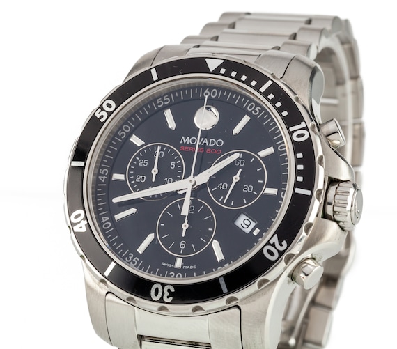 Movado Series 800 Chronograph Stainless Steel Men… - image 2