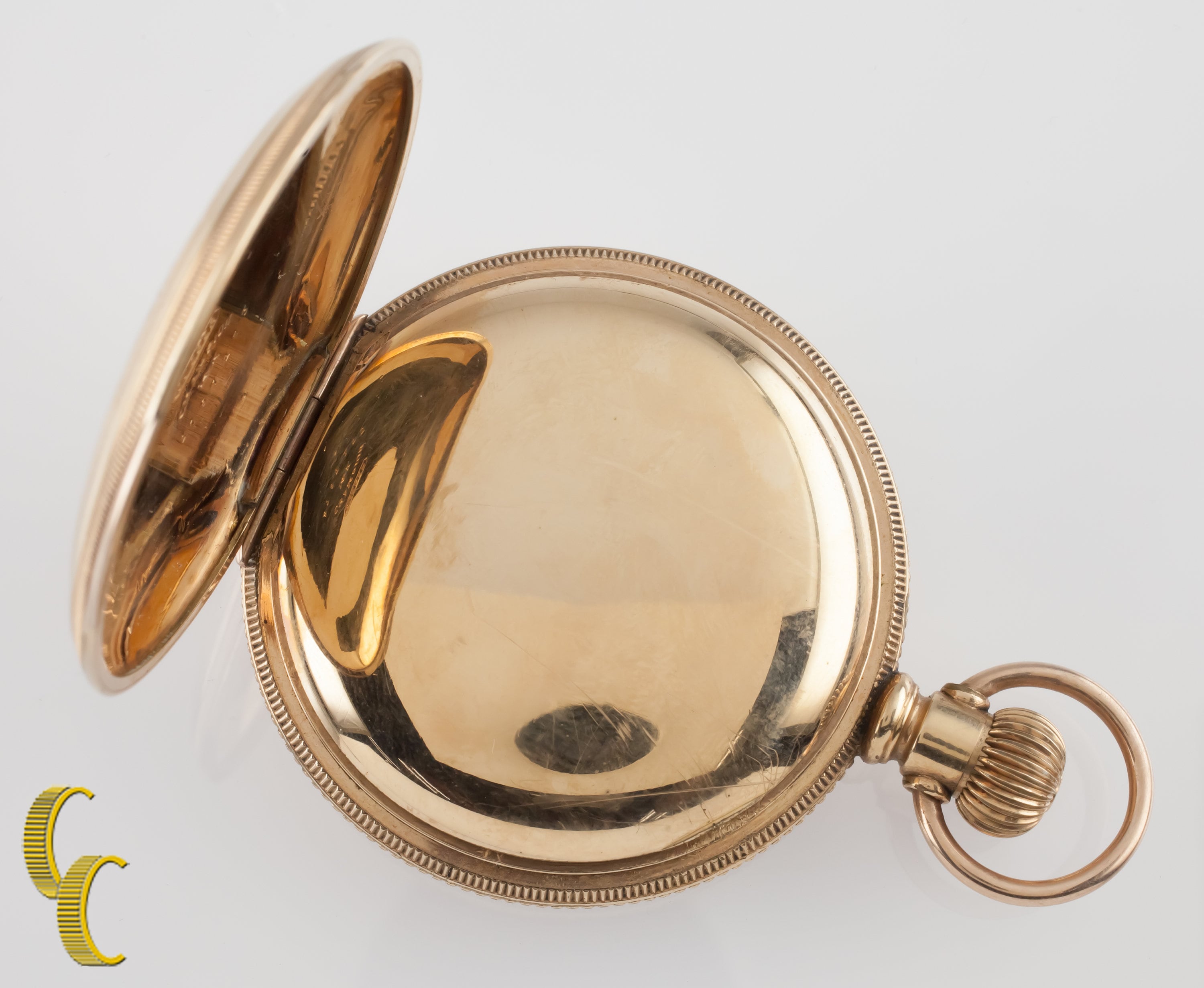 Hampden Dueber 14K Yellow Gold Filled Antique Open Face Pocket Watch 17 Jewel Size 18 Etsy Mexico