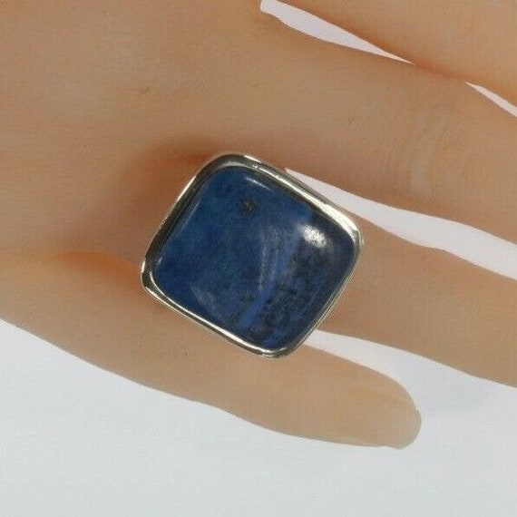 Beautiful Sterling Silver Lapis Lazuli Ring Sz 8.… - image 1