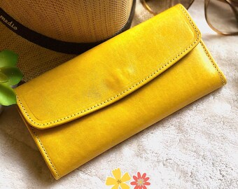 Bicolor woman leather wallet • Woman Leather wallet • Authentic Leather Wallet • personalized gifts for her