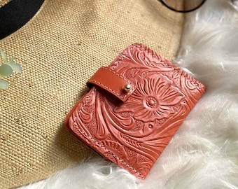 Handcrafted Authentic leather Small wallet - wallet women - card wallet -small wallets for women -card holder - leather wallet -gift for her
