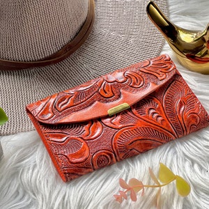 Carteras pequeñas de cuero sostenible para mujer • Carteras finas de cuero • Carteras de viaje • Cartera bonita • Regalos para ella