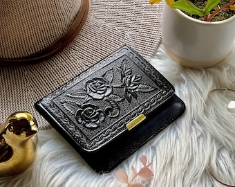 Minimalist wallet •  Genuine Leather wallet for women • cute wallet • personalized gift for her