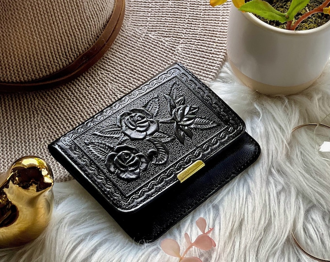 Minimalist wallet •  Genuine Leather wallet for women • cute wallet • personalized gift for her