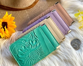 Cute fun colors card holders • flowers lovers wallets • small wallets for women • cute wallets • personalized gifts for women