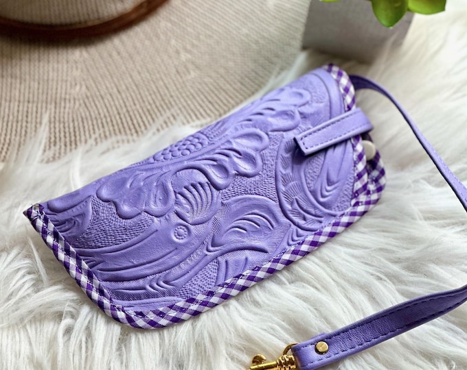 Soft Leather Glasses Case • Handmade Eyeglass Pouch • Travel Sunglasses Holder • Personalized Gift for Her & Mom