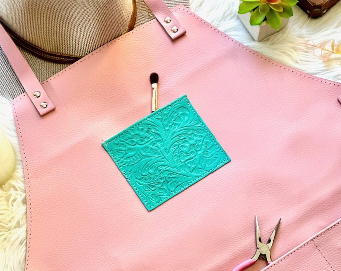 Sustainable Leather Apron • bbq apron • women leather apron • woodworking apron • personalized apron • apron with pockets