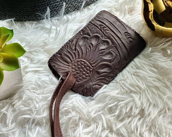 Cute Personalized Leather Luggage Tag • Custom Travel Essentials • Travel Gifts