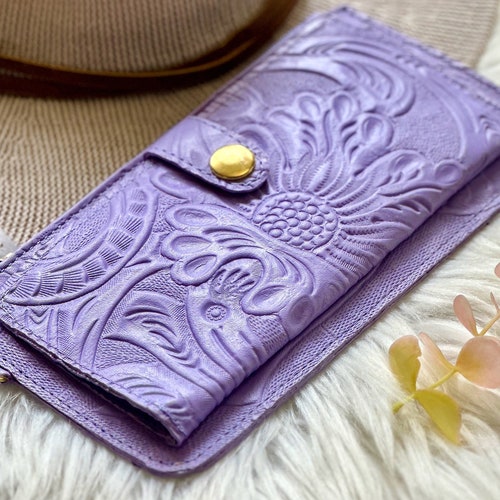 Embossed Soft Leather Wallets for Women leather Wallet Women Etsy