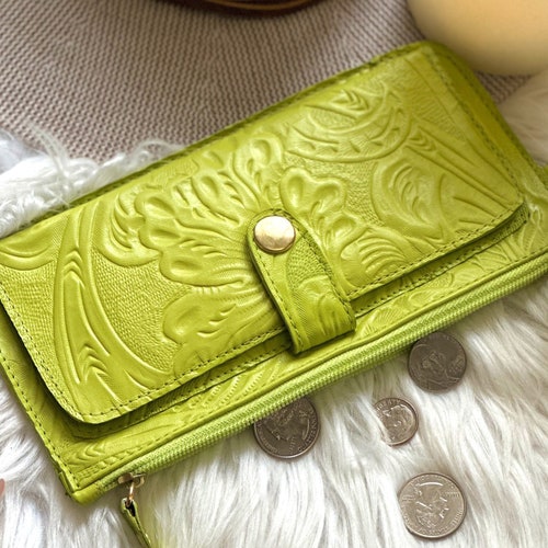 Embossed Soft Leather Wallets for Women leather Wallet Women Etsy