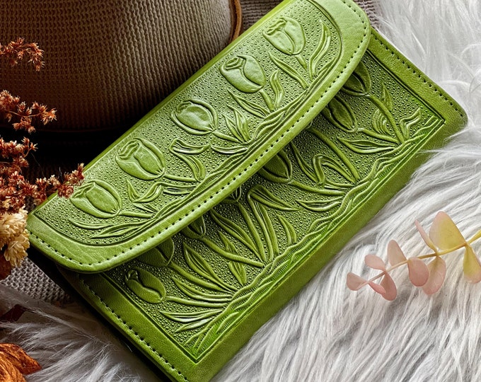 Leather wallets for women • Embossed leather wallets • womens wallets • leather gifts