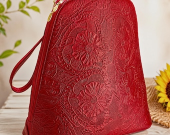 Leather Backpack Purse: Women's Personalized Backpack
