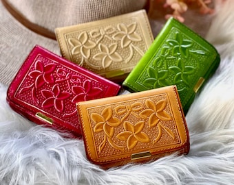 Small leather wallets for women • gifts for her • credit card holder