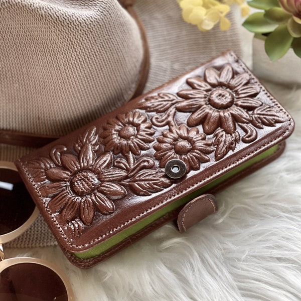 cute leather wallets • leather wallet woman  • personalized gifts for her • small wallets leather