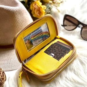 Wristlet Wallet •  Leather Wallets for women • Travel wallet • Cute wallet • Minimalist wallet