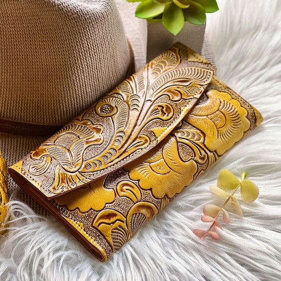 Handcrafted Bohemian Credit Card Wallets • Leather Women's Wallet  • Personalized Gift for Her
