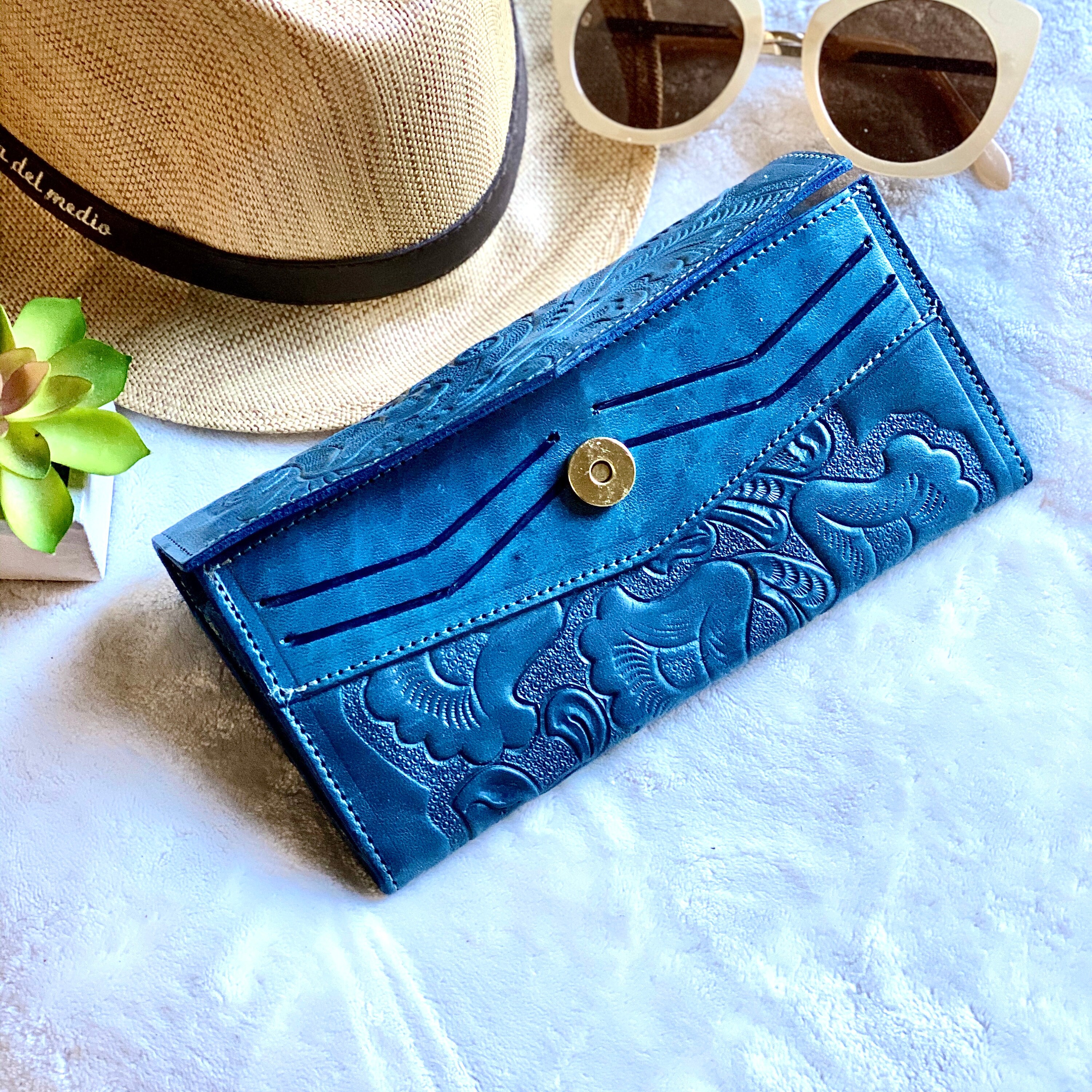 Handmade leather woman clutch leather purse woman small purse