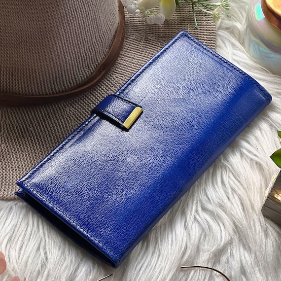 Vintage Style Leather Wallet: Handmade Women's Wallet