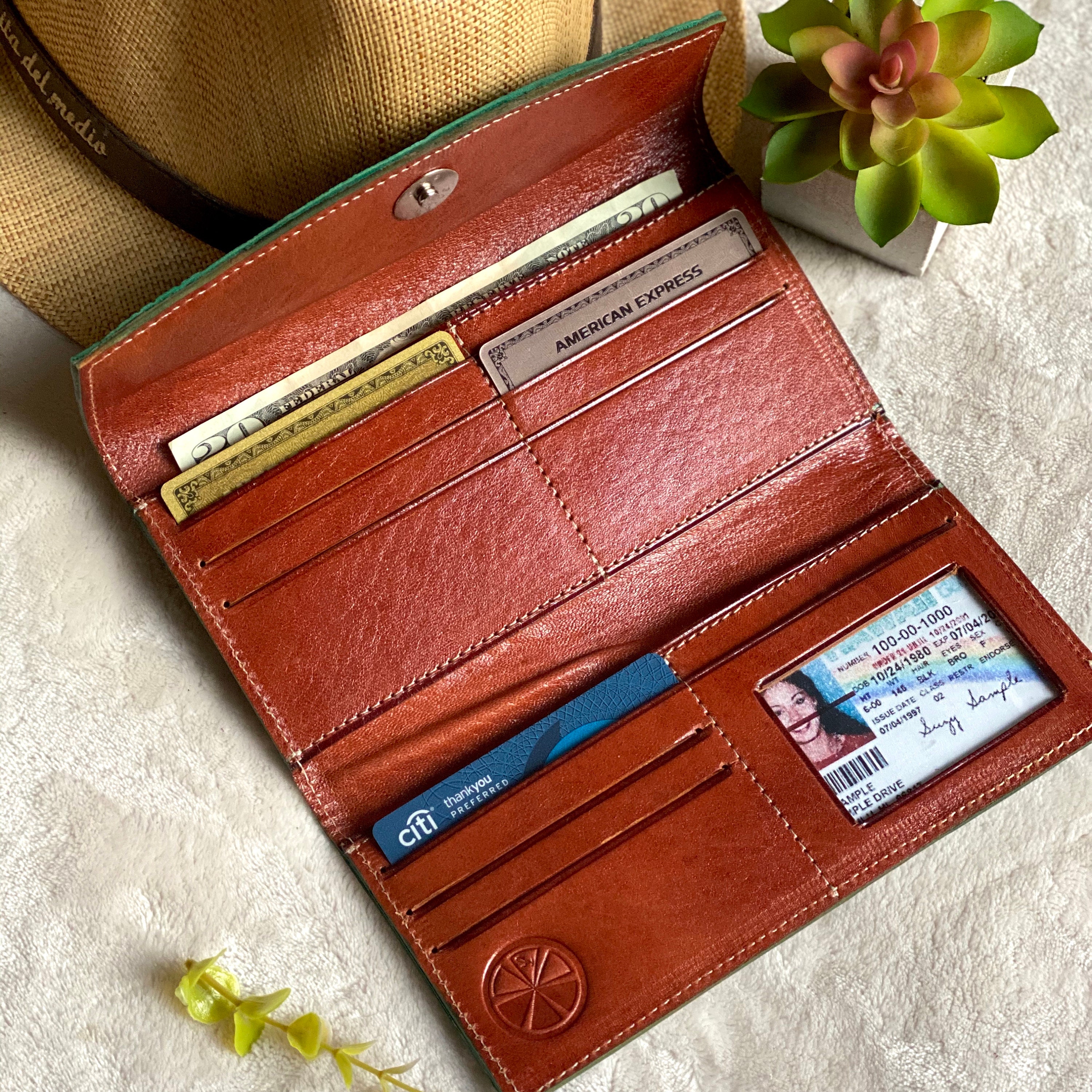 Bicolor Handcrafted Wallets For Women Leather Wallet Wallet Women