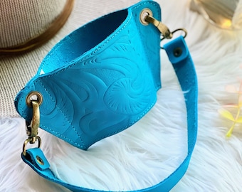 Handmade Leather Coffee Cup Sleeve: Reusable Travel Cup Holder