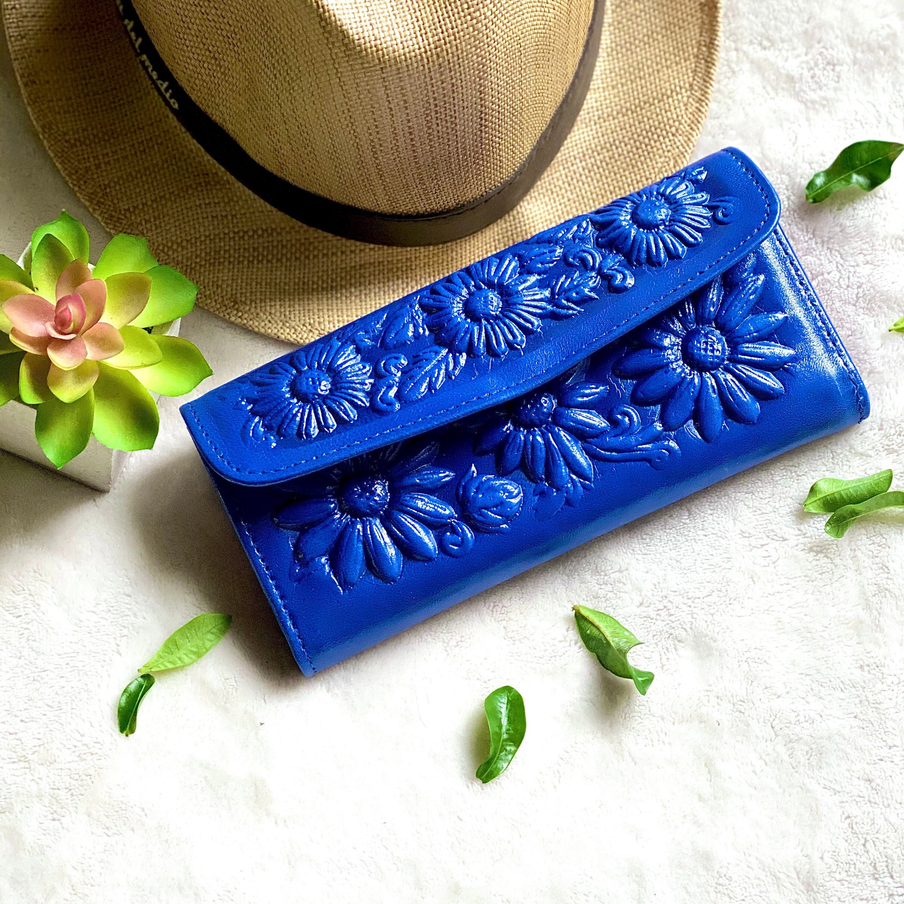 Bicolor women's wallets • Leather sunflowers woman wallets • wallets for woman • Sunflowers