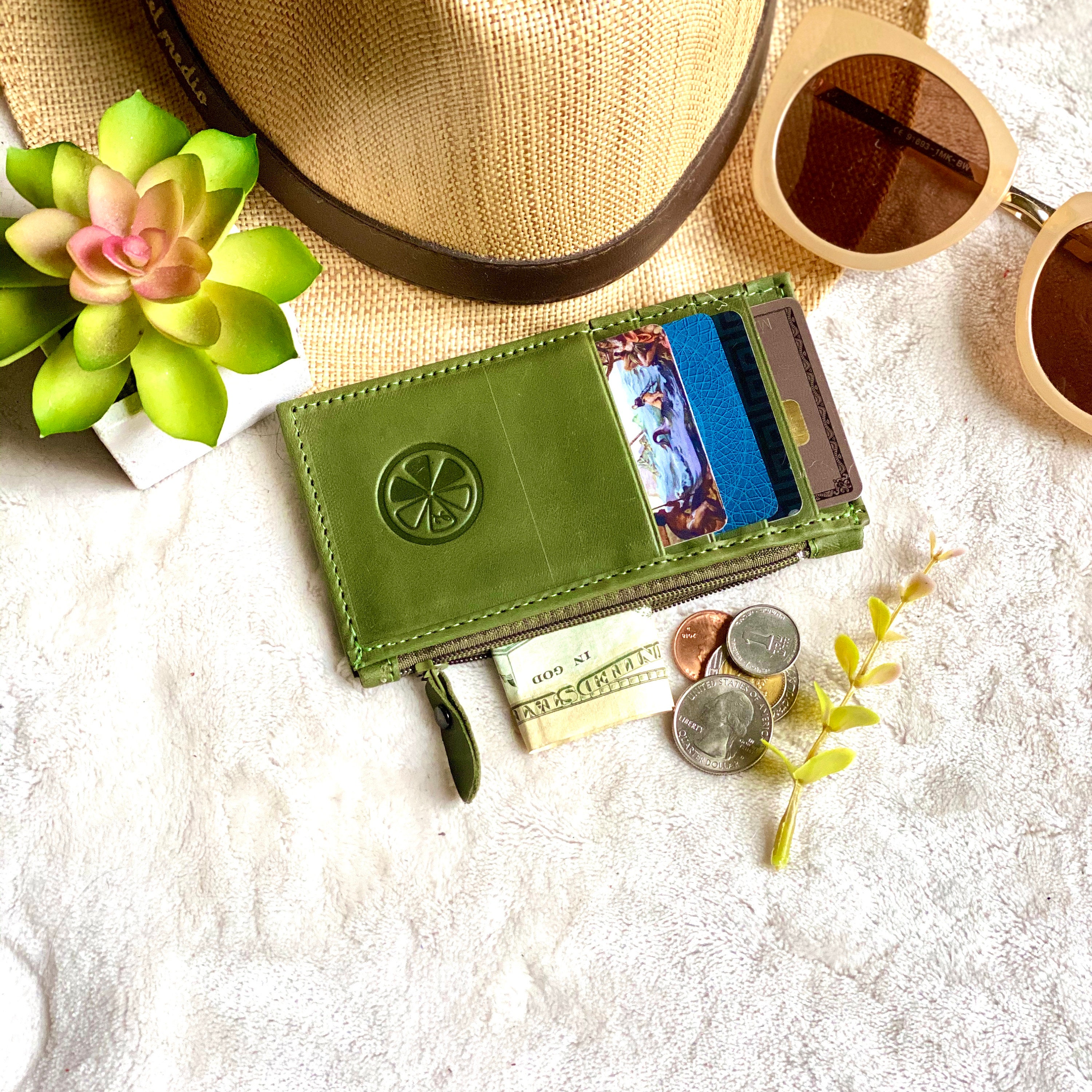 Handmade Leather card holder card holder leather card holder with