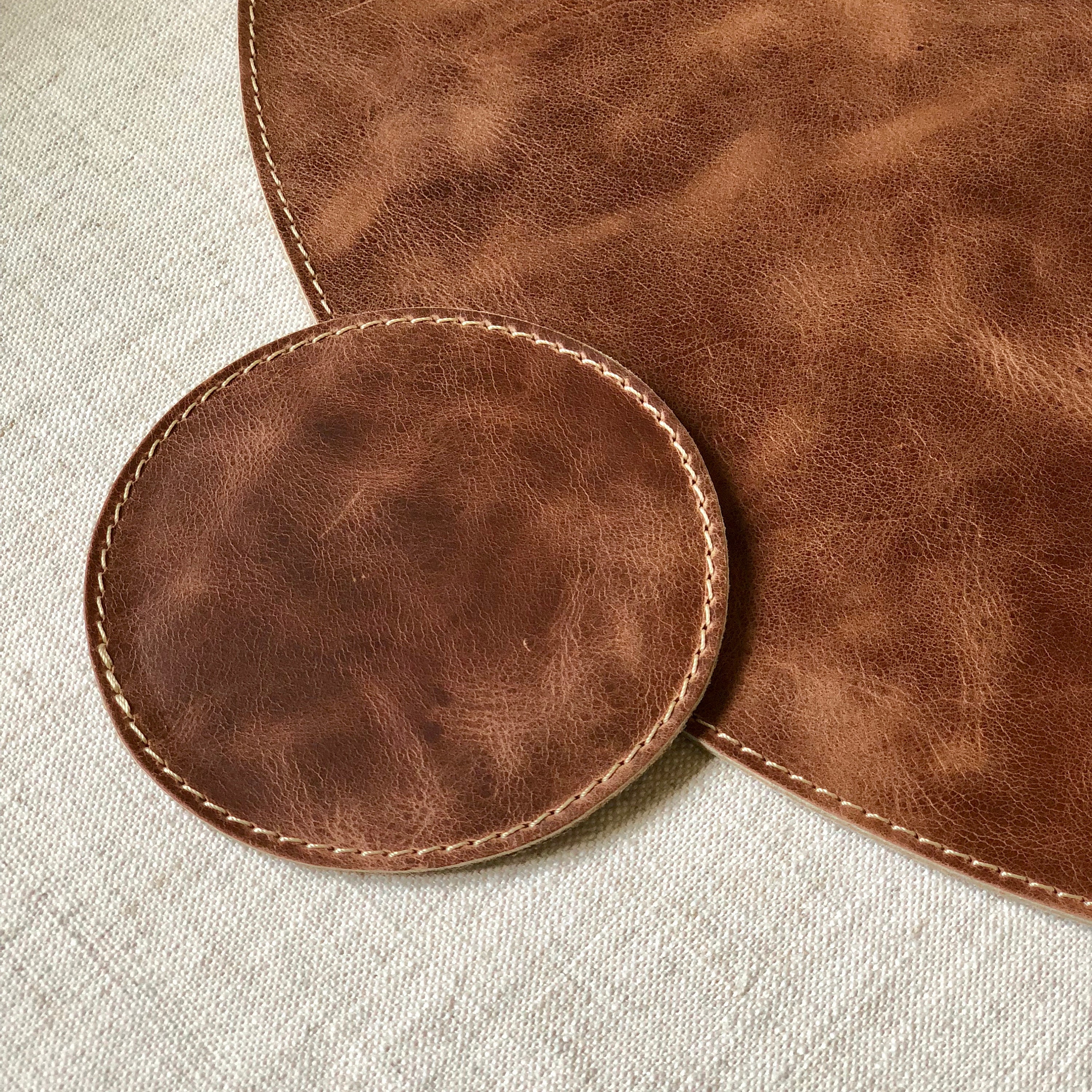 Premium Leather Placemats.
