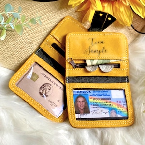 Cartera pequeña de piel • regalo para ella • carteras pequeñas para mujer