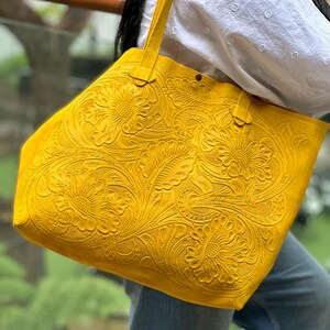 Tote bags for women Soft leather tote bag large tote bag gifts for women image 9