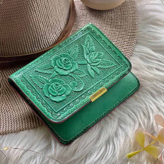 Handmade Goat Leather Minimalist Wallet: Personalized Boho Gift