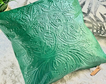 Handmade Authentic leather pillow covers• Accent pillow • Leather Home Decor • gifts for home