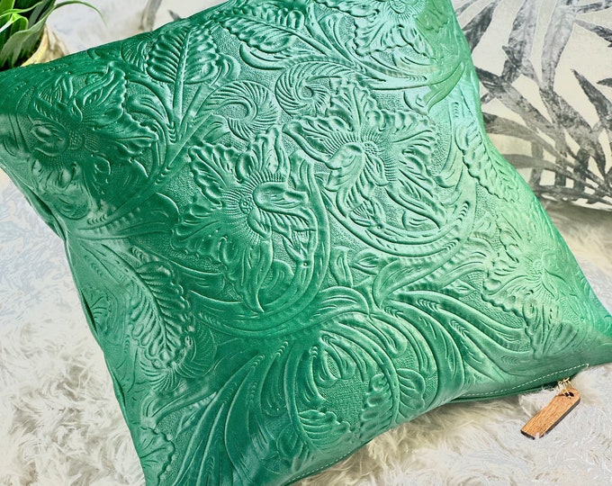 Handmade Authentic leather pillow covers• Accent pillow • Leather Home Decor • gifts for home