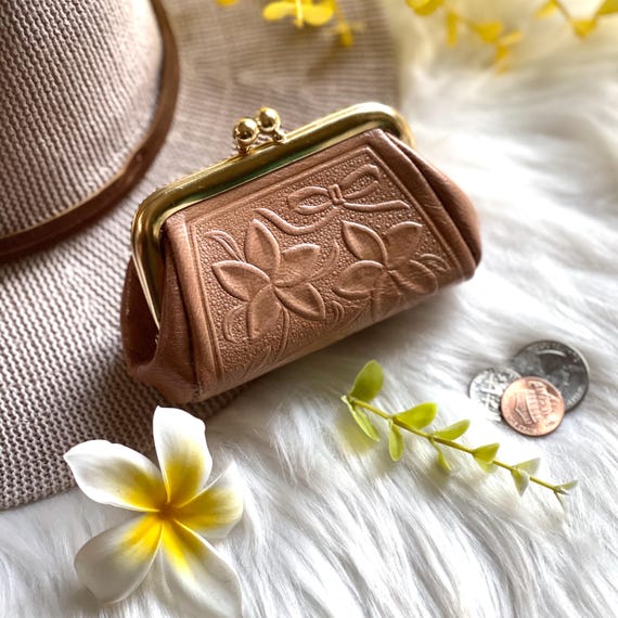 Leather Coin Purse: Vintage Clasp Change Purse Gift