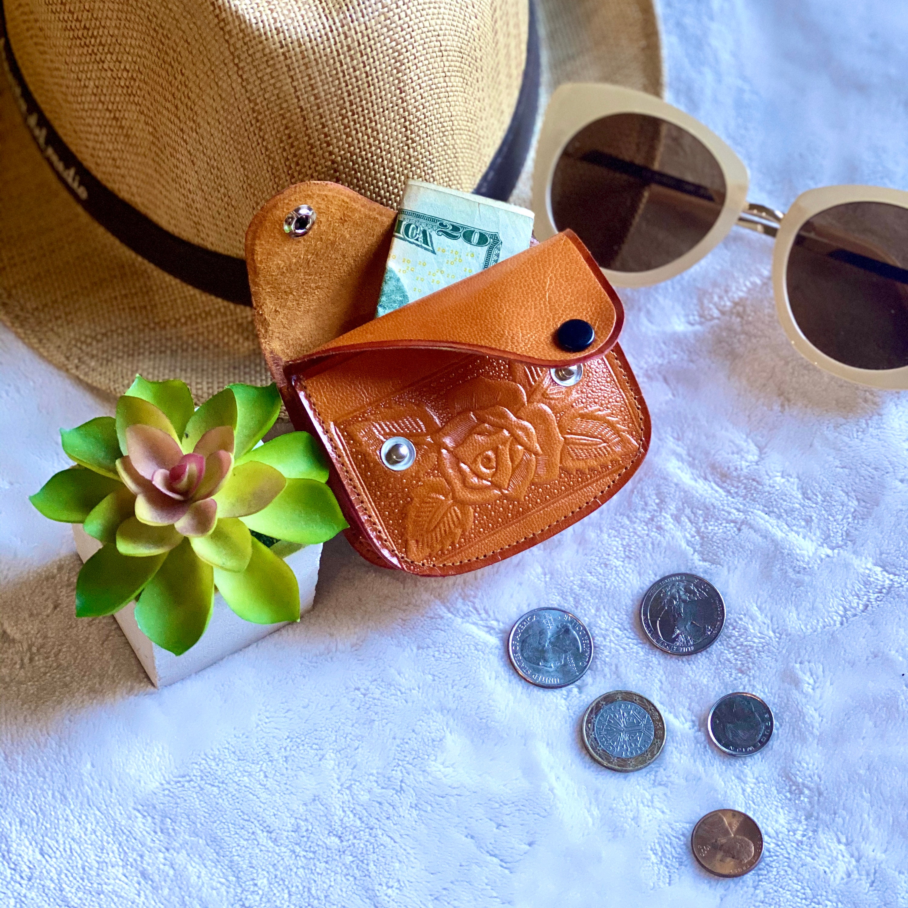 thumbnail image 2 of SENDEFN Small Genuine Leather Women Coin Purse, Women's 2 of 14