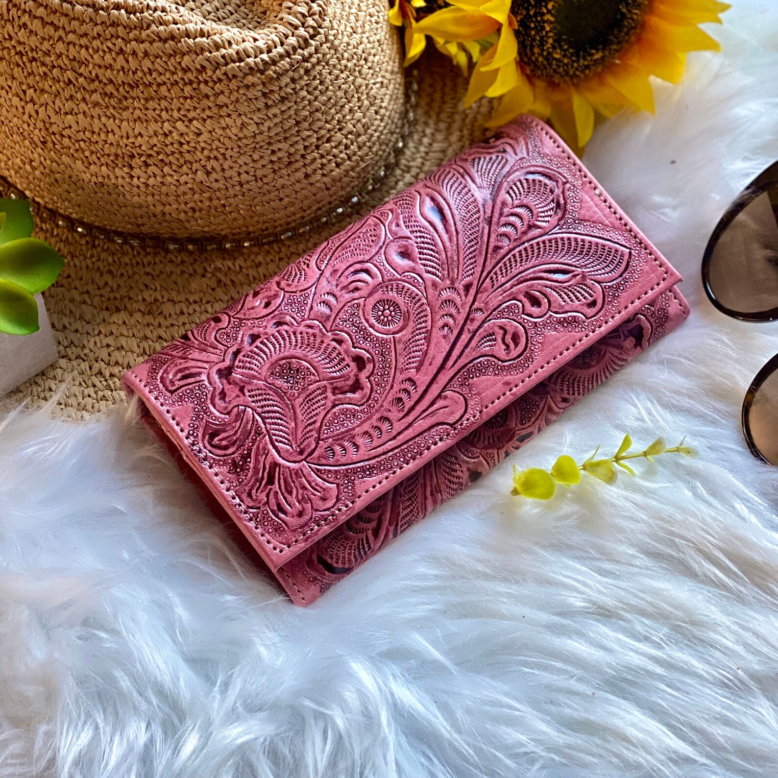 Handcrafted leather wallets for women women's wallets Etsy