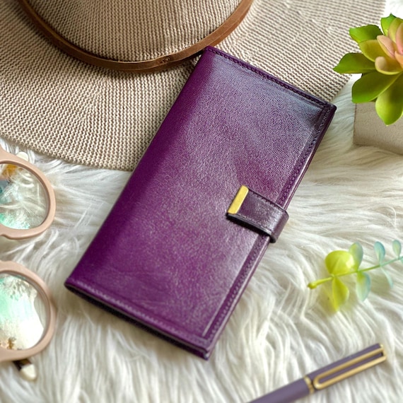 Vintage Style Leather Wallet: Handmade Women's Wallet