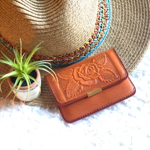 Small Leather Card Holder •  Cute Leather wallets for women •  personalized gift for woman