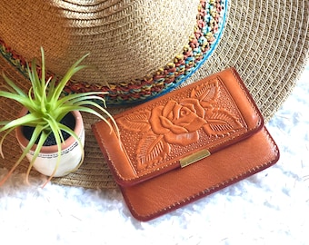 Small Leather Card Holder • Cute Leather Wallets for Women