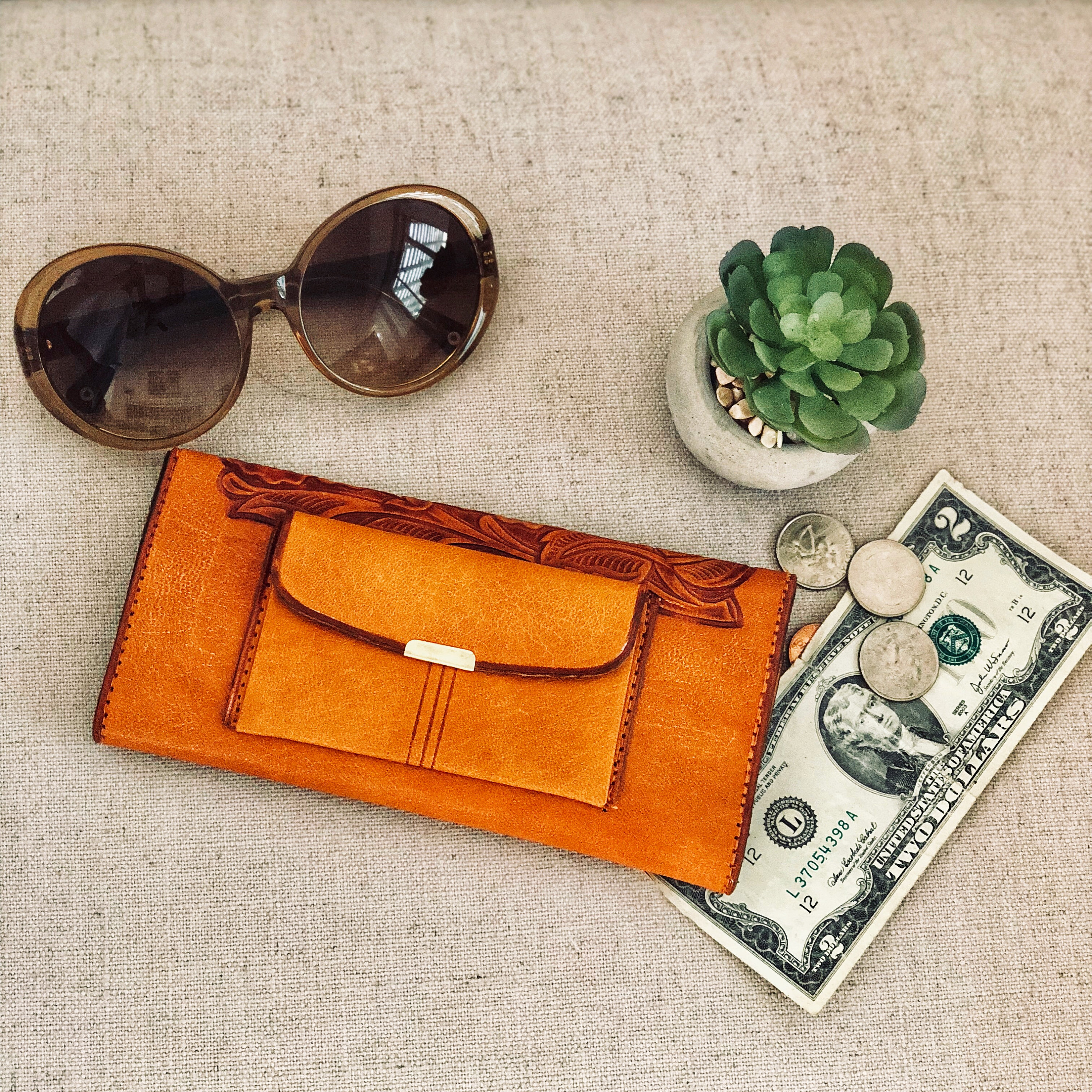 Western Wallet*Leather Wallet*Tooled Leather Wallet*Gift for her*Women