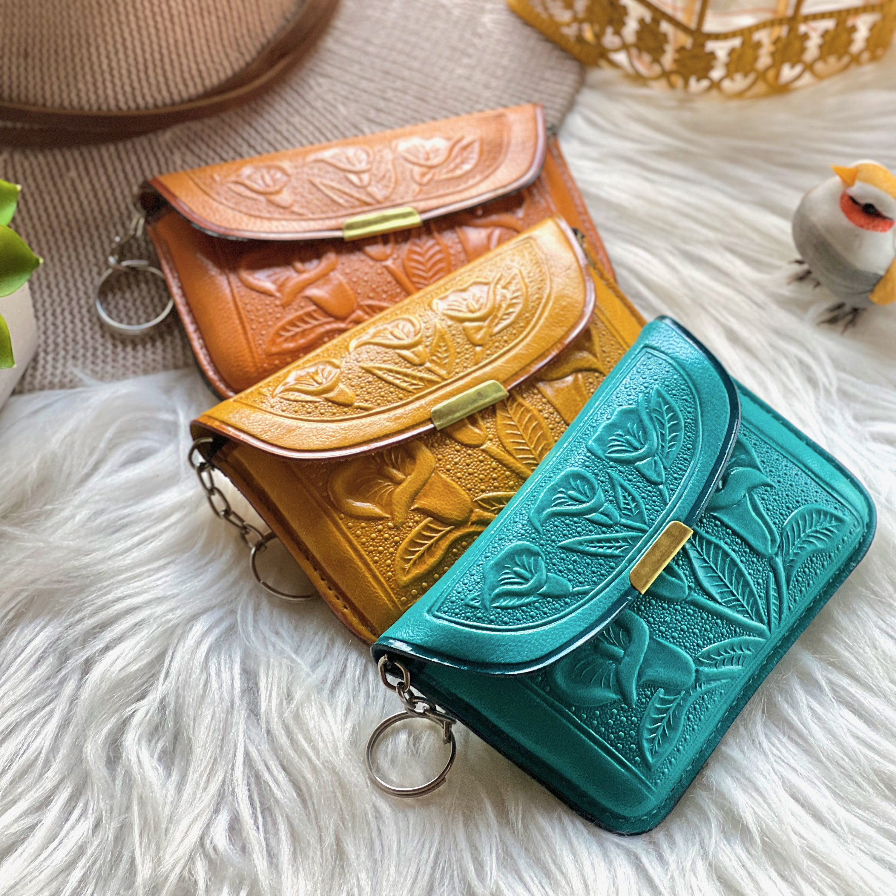 Soft Leather Key Ring Coin Purse Key Pouch Key Ring Wallet Etsy Ireland