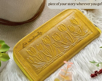 Engraved wallet for women • Personalized wallet •  Custom wallet • Personalized Gift