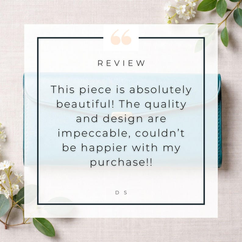 Slim Leather Wallet for Women with Clasp • Vintage Style, Personalized Handmade Wallet image 10