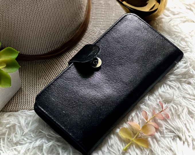 Handmade Vintage Style Leather Wallet for Women • Slim & Personalized Wallet • Handmade Gift for Her